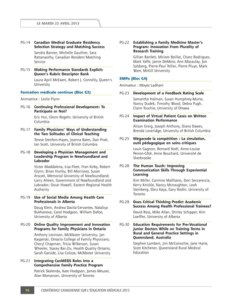 Ccme 2013 Programme Final
