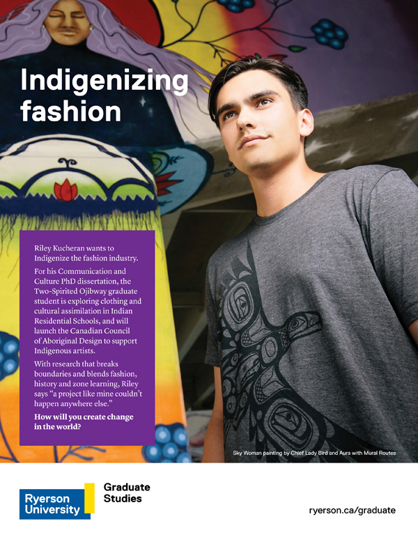 Image of student Riley Kucheran in front of painting