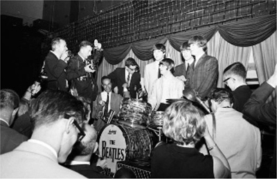 image of The Beatles at the Maple Leaf Gardens