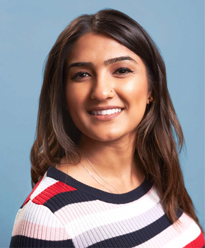 Portrait images of Tali Ajimal