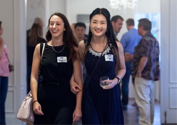 Maxine Grossman (left) and Monica Zou took part in RTA in L.A., a two-week bootcamp on the U.S. media industry.