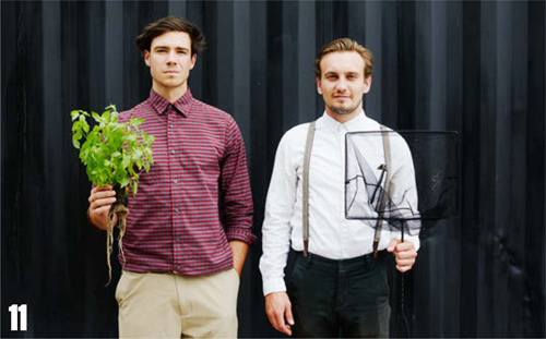 Grads bet the farm on fish poop