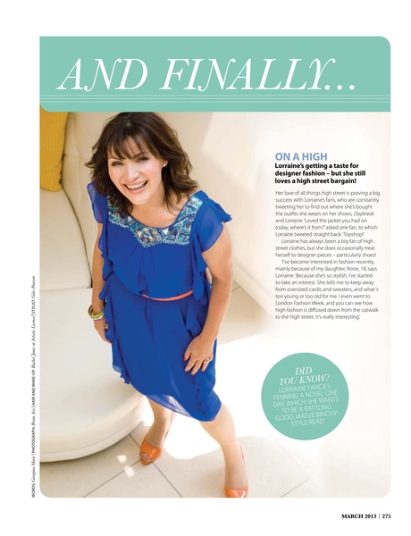 lorraine kelly denim dress today