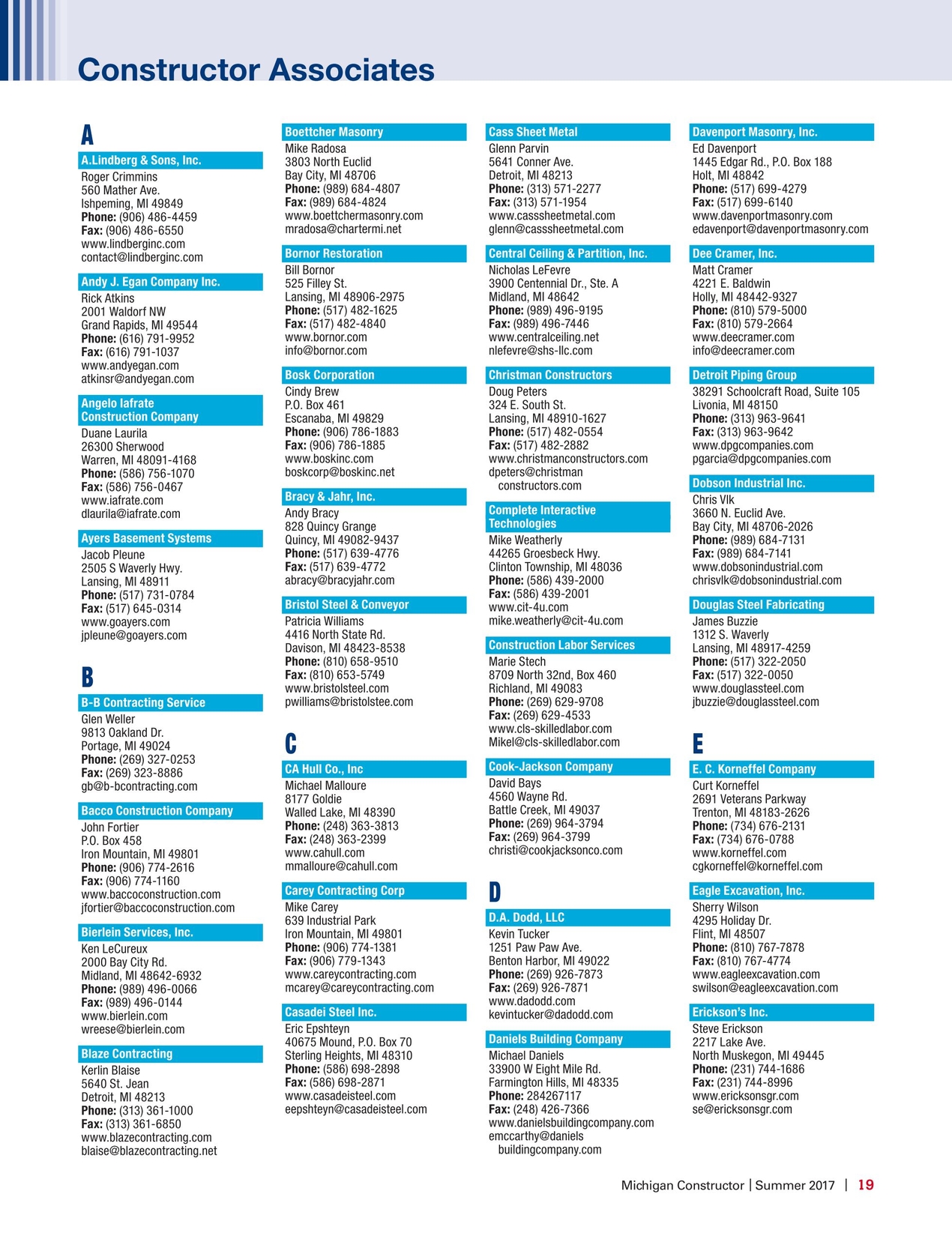 Michigan Constructor Summer 2018