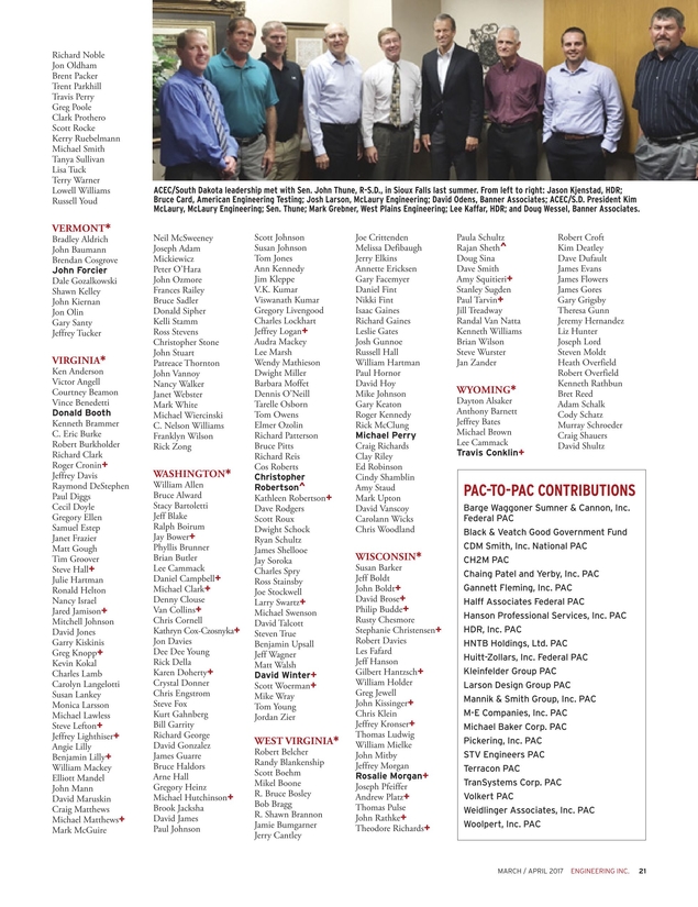 Engineering Inc March April 2017