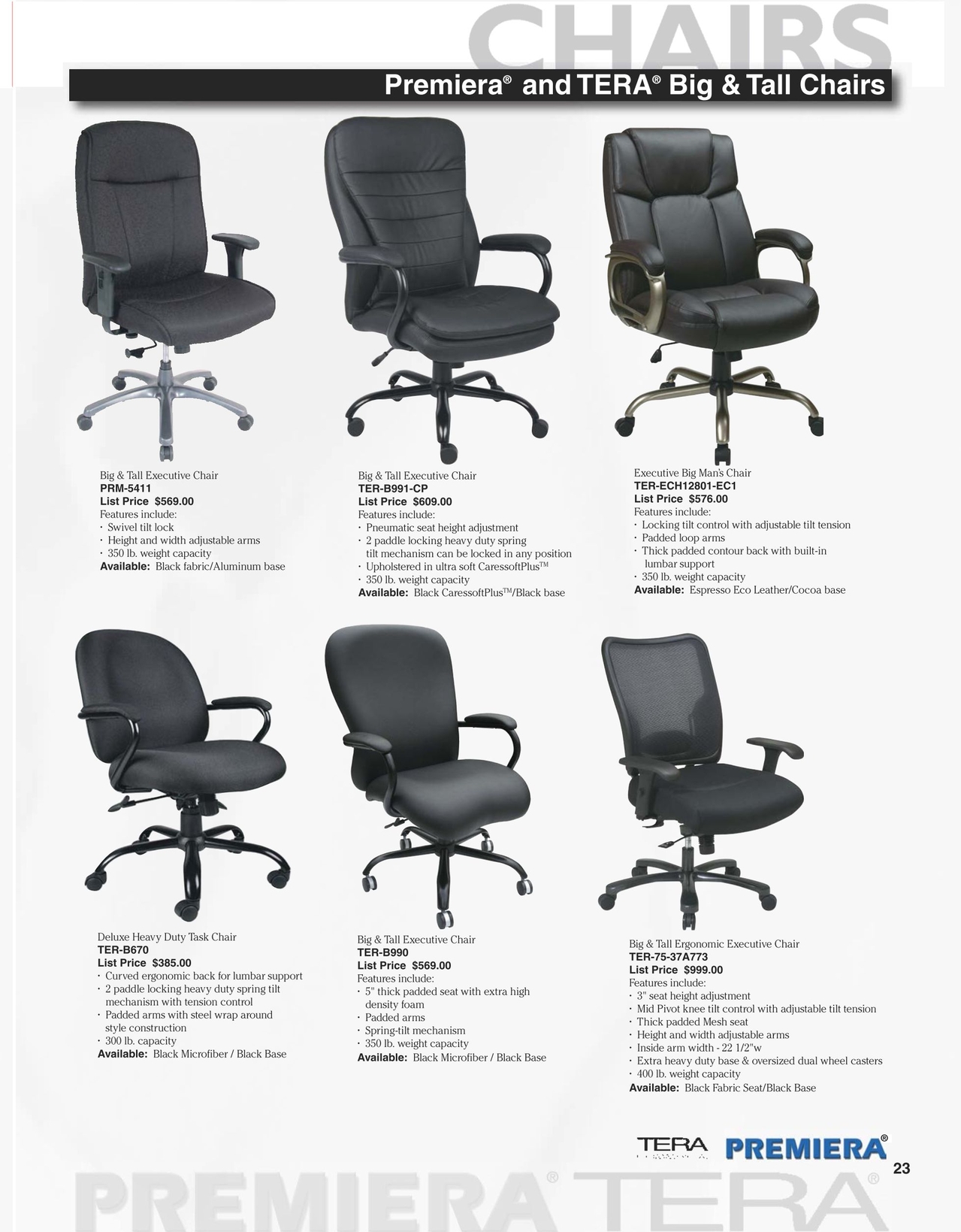 extra heavy duty executive chairs lumbar premiera tera catalog 2014 extra heavy duty executive chairs lumbar premiera tera catalog 2014
