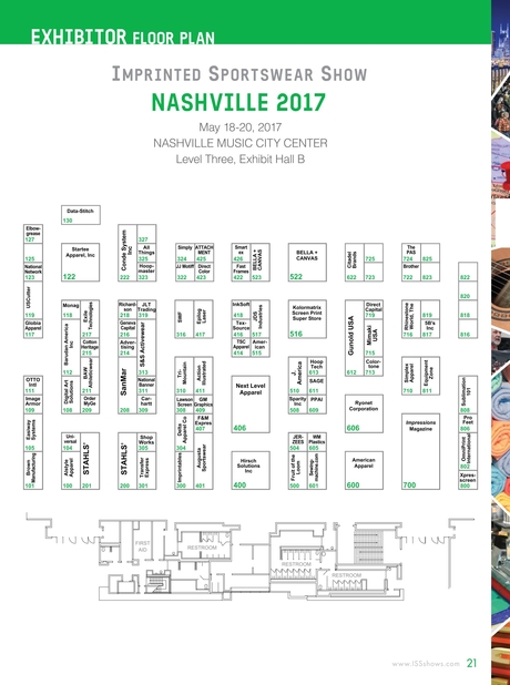 Iss Nashville Show Directory 2017
