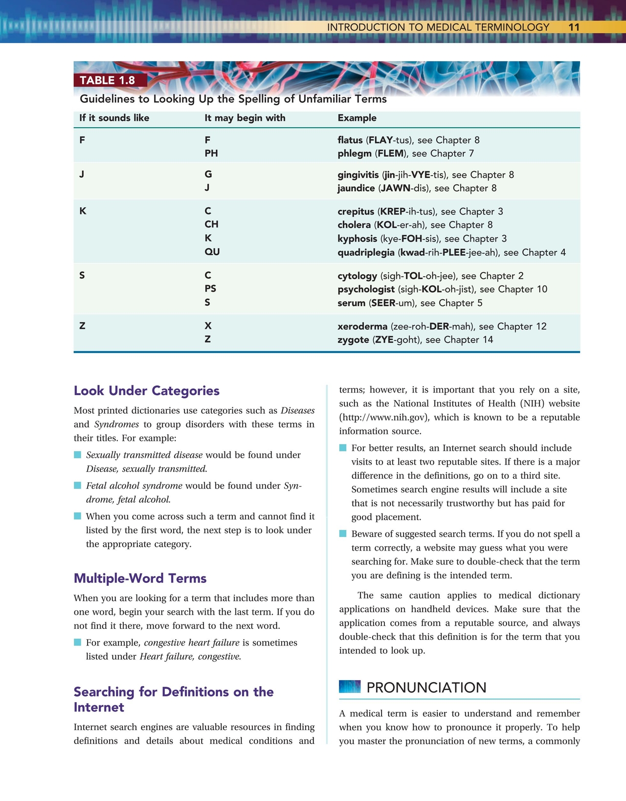 medical terminology for health professions 8e