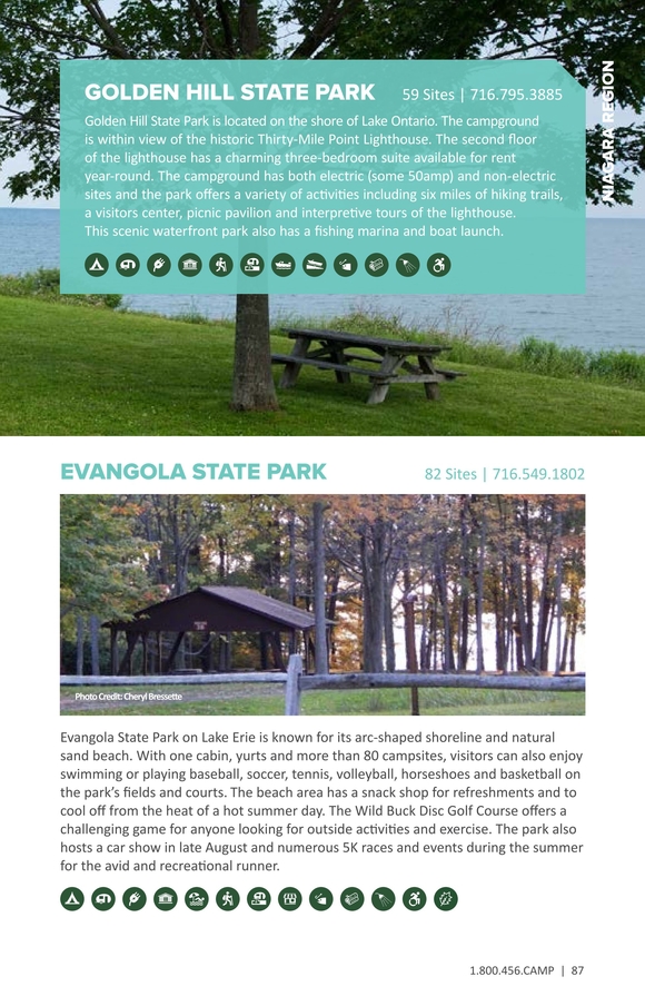 2018 New York State Parks Camping Guide