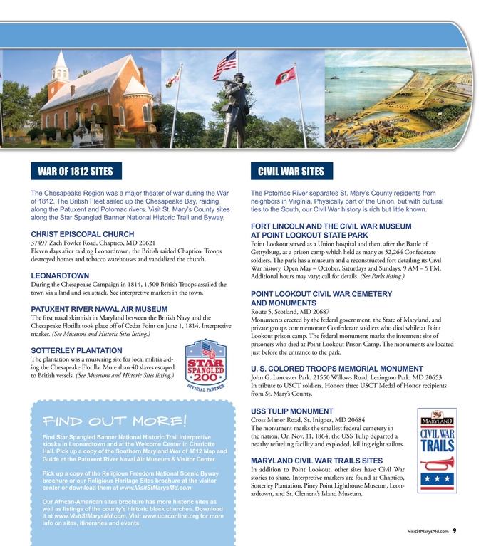 2018 Discover St Mary S County Visitors Guide