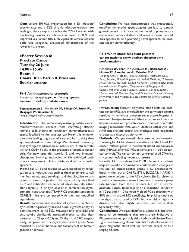 Jcu Abstracts Of The Baus 2018 Scientific Meeting June 2018