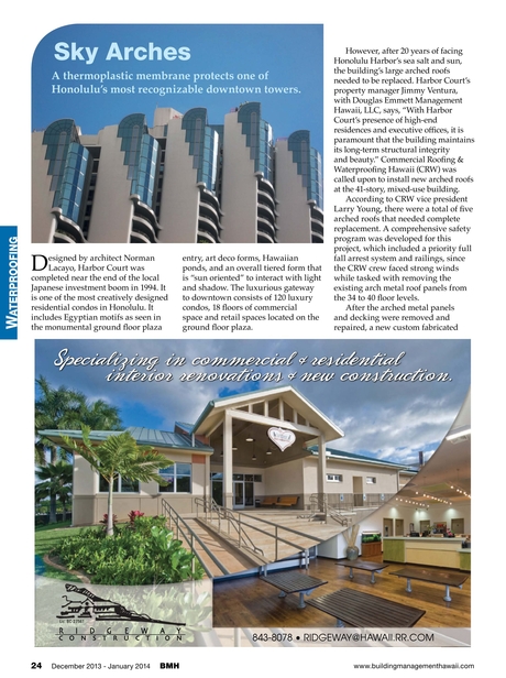 Building Management Hawaii December January 2014