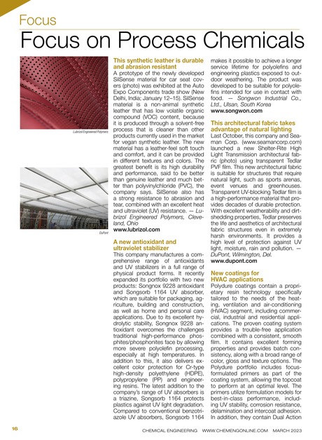 Chemical Engineering March 2023 16