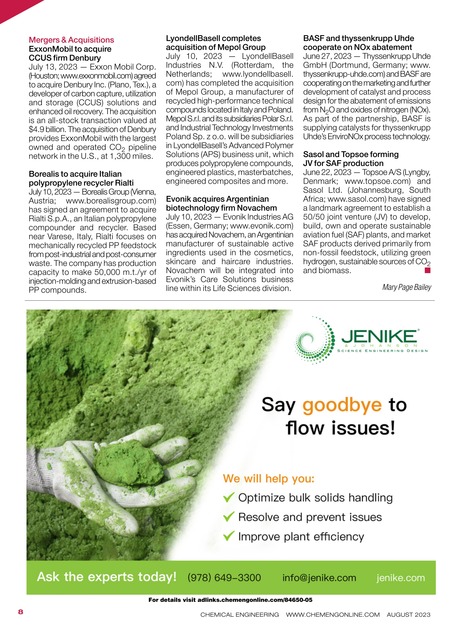 Chemical Engineering August 2023 8