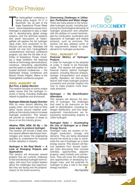 Chemical Engineering August 2023 47