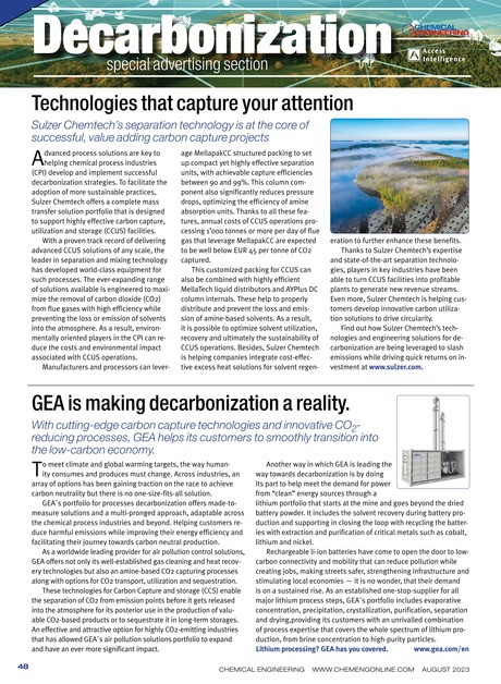 Chemical Engineering August 2023 48