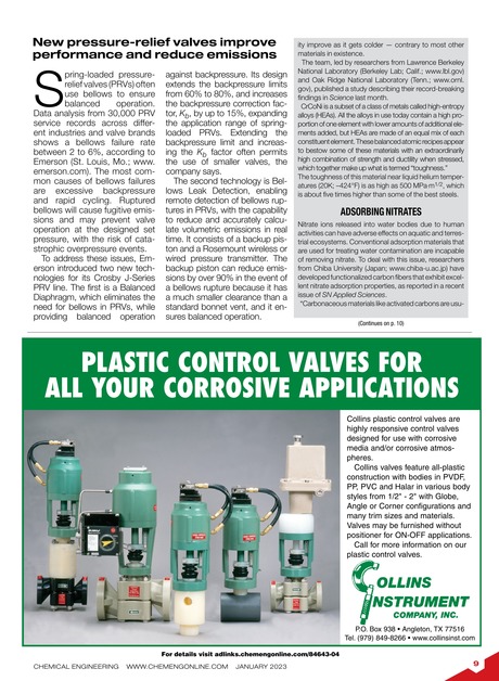 Chemical Engineering January 2023 9