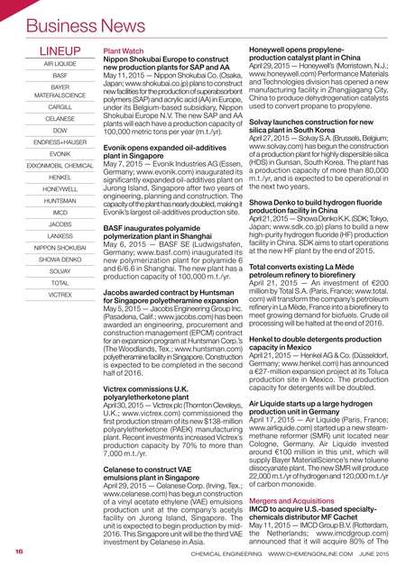 Chemical Engineering June 2015 - 16
