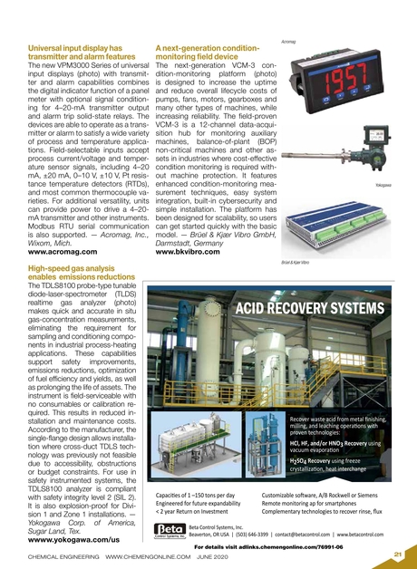 Chemical Engineering June 2020 - 21