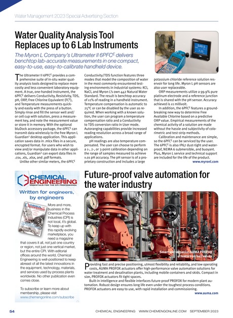 Chemical Engineering September 2023 54