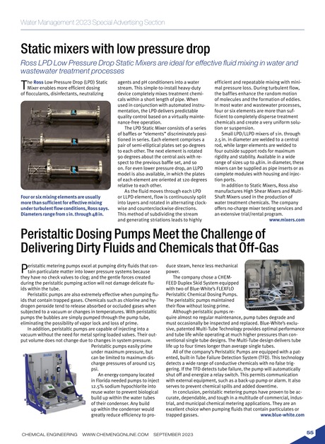 Chemical Engineering September 2023 55