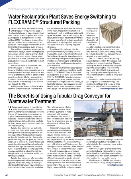 Chemical Engineering September 2023 56