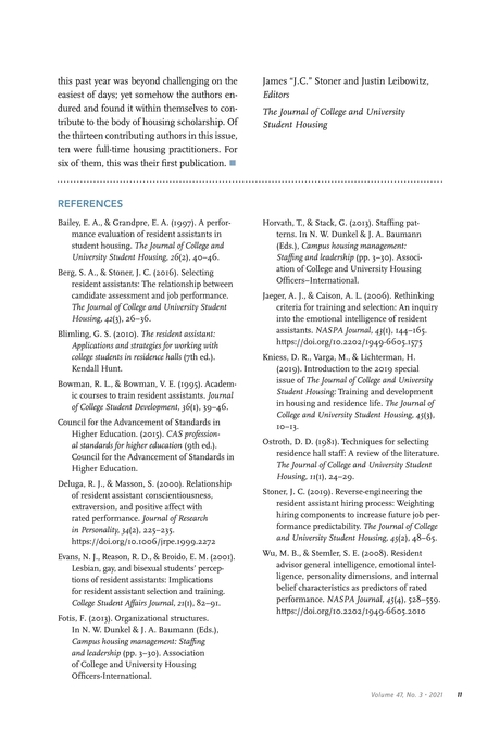 Journal Of College University Student Housing Vol 47 No 3 14