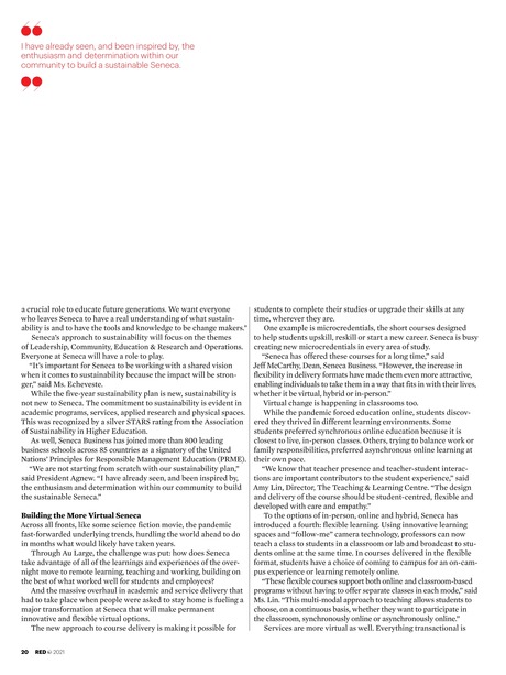 Seneca Reds Seneca RED Fall 2021 Alumni Magazine - 20