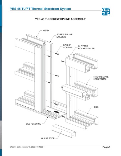 YKK Design Manual - YES45TU-3