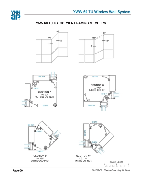 YKK Design Manual - YWW50TU-20