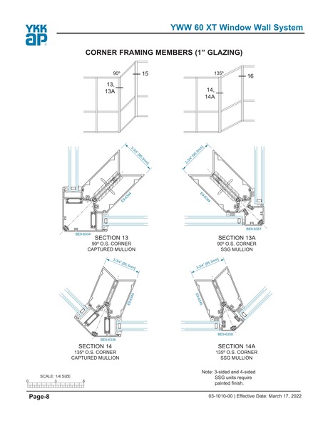YKK Design Manual - YWW60-8