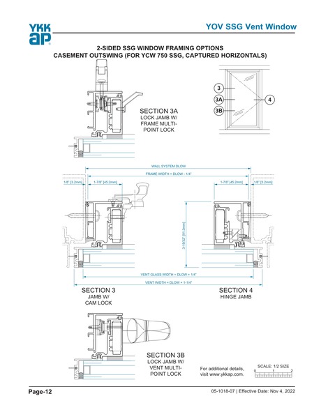 YKK Design Manual - YOV-12