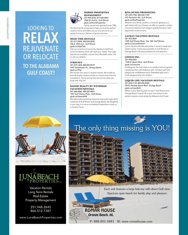 Gulf Ss Orange Beach 2018 Official Vacation Guide 49 51 Gulf Ss Orange Beach 2018 Official Vacation Guide 49
