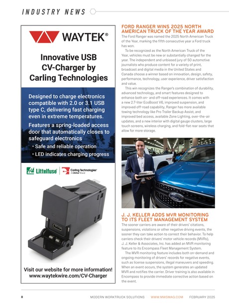 Modern Work Truck Solutions February 2025 - Industry News