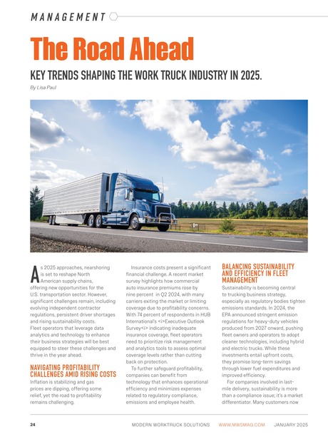 Modern Work Truck Solutions January 2025 - THE ROAD AHEAD