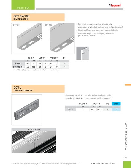 Cablofil Catalog - 2024/2025 - C.21