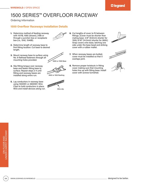 Wiremold Catalog 2023-2024 - 326