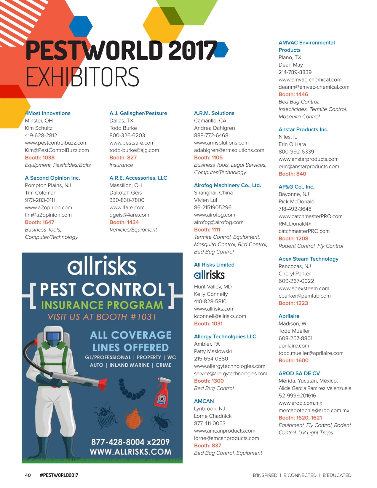 2017 Pestworld Onsite Program