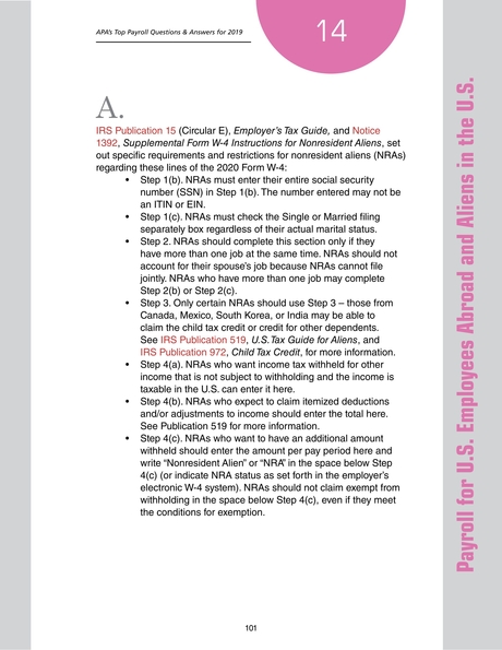APA s Top Payroll Questions Answers For 2020 101 APA s Top Payroll Questions Answers For 2020 101