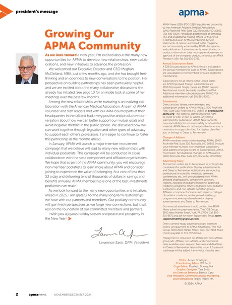 APMA News - November/December 2024 - 2