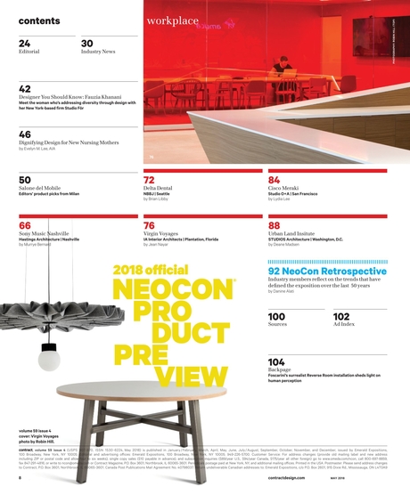 Contract Magazine - May 2018 - Contents