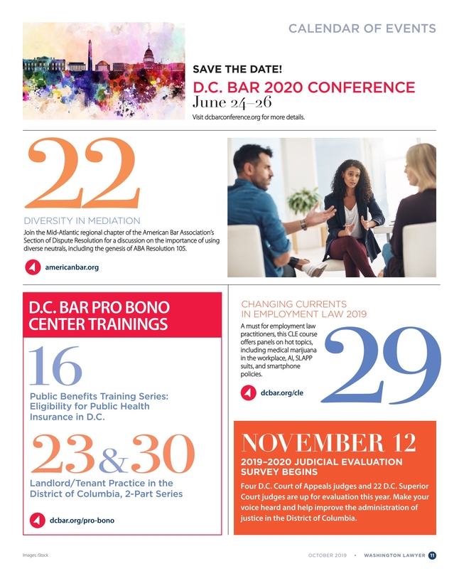 Washington Lawyer - November/December 2022 - A Primer on D.C.'s New Debt  Collection Law