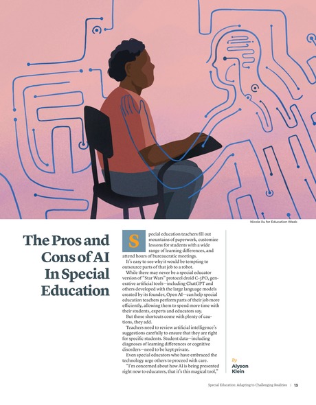 Education Week - May 22, 2024 - The Pros and Cons of AI In Special ...