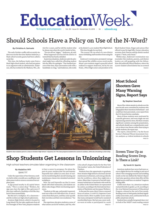 Education Week - November 13, 2019