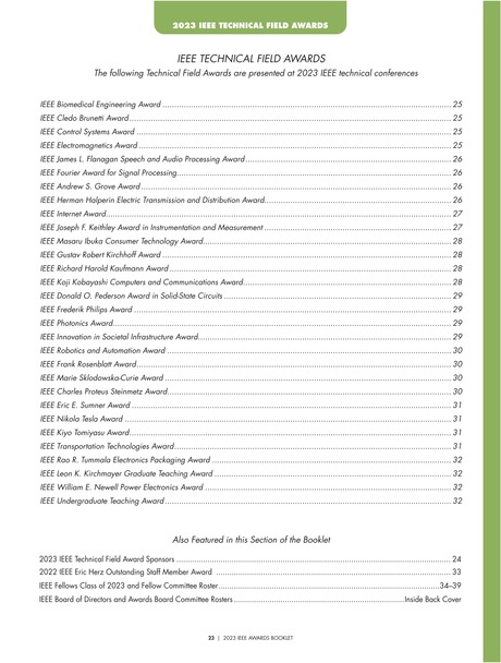 IEEE Awards Booklet 2023 23