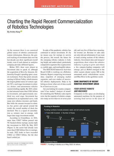 IEEE Robotics & Automation Magazine - March 2023 - 101