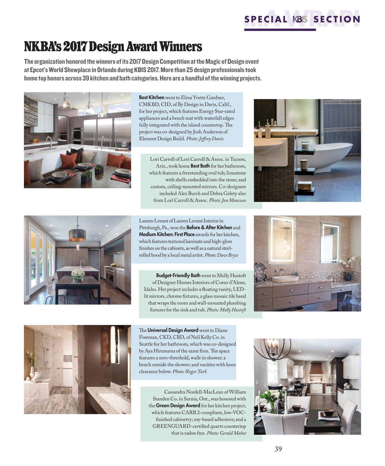 National Kitchen Bath Ociation Shapeyourminds Kitchen Bath Business February March 2017 38 39