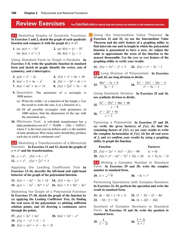 Precalculus With Limits Sampler