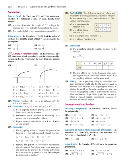 Precalculus With Limits A Graphing Approach