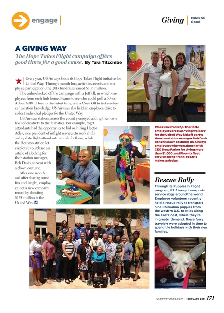 Us Airways February 2014